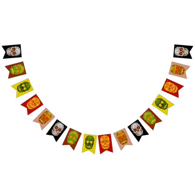 Banderines Aspen Leaf Skulls (Todo)