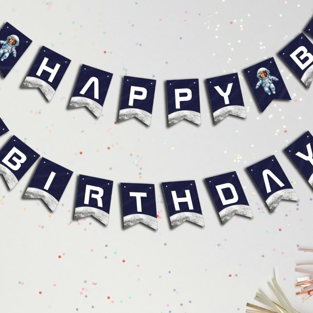 Banderines Astronaut Birthday Party 1st Trip Around the Sun (Subido por el creador)