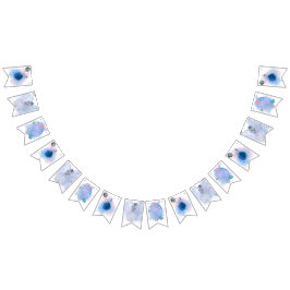 Banderines Astronauta y planetas Banner de cumpleaños feliz