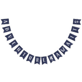 Banderines Aventura espera pancarta, aviones