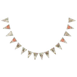 Banderines Aventura Hot Air Balloons Explorer y Mapa Mundial