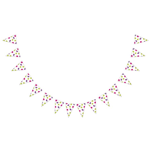 Banderines Aves alegres y coloridas (Todo)