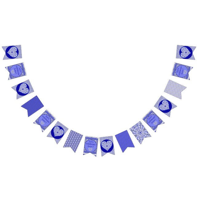 Banderines Azul de encaje cerámico de Grecia (Todo)