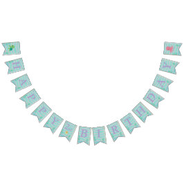 Banderines Baby Shark Themed - Happy Birthday Banner