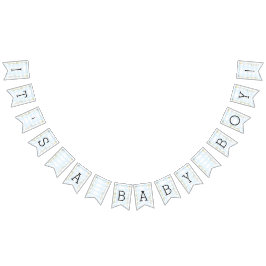 Banderines Baby Shower Amarillo/Azul/Castillo, Banner Swallow