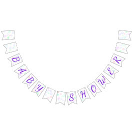 Banderines Baby Shower de burbujas de jabón arco iris