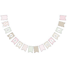 Banderines Baby Shower ilustrado por Baby Girl