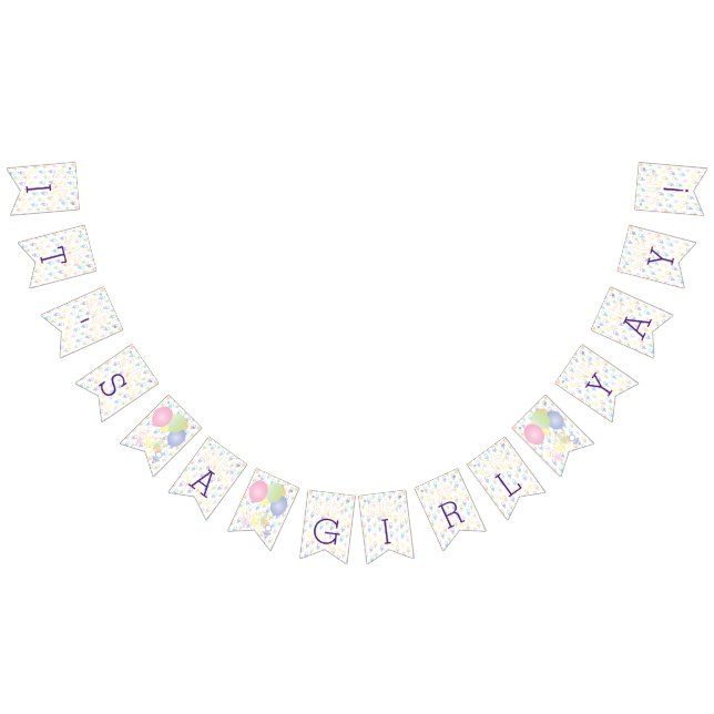 Banderines Baby Shower ŪBunny, Banner Swallowtail (Todo)