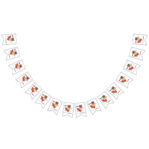 Banderines Baile como si nadie viera a Pug Chica