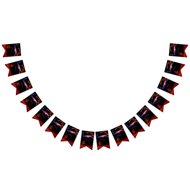 Banderines baile de coche morado (Todo)