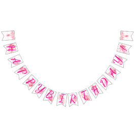 Banderines Ballerina Happy Birthday Banner