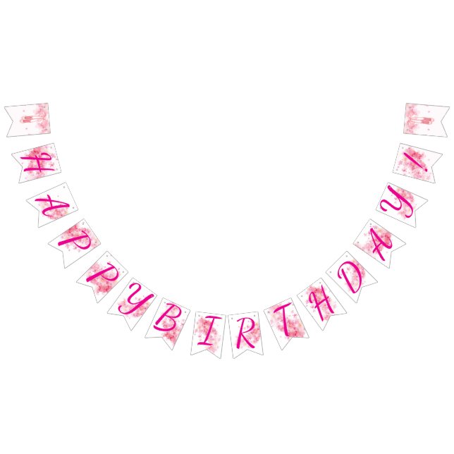 Banderines Ballerina Happy Birthday Banner (Todo)