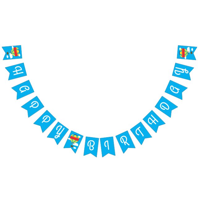 Banderines Balón de aire caliente Cute colorido primer Fiesta (Todo)