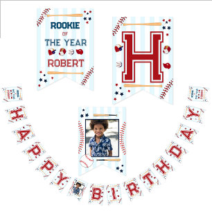 Banderines Baloncesto de cumpleaños feliz