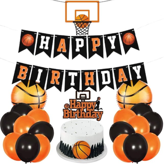 Banderines Baloncesto Deportes Cumpleaños Nacido Para Triunfa (Born To Ball Basketball Sports Birthday Bunting Flags)