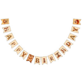 Banderines Banda de Bunting de Halloween de primer cumpleaños