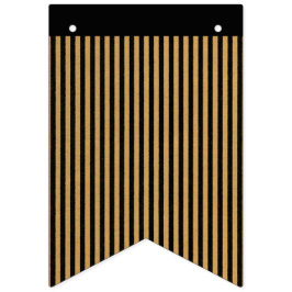 Banderines Bandas negras y doradas