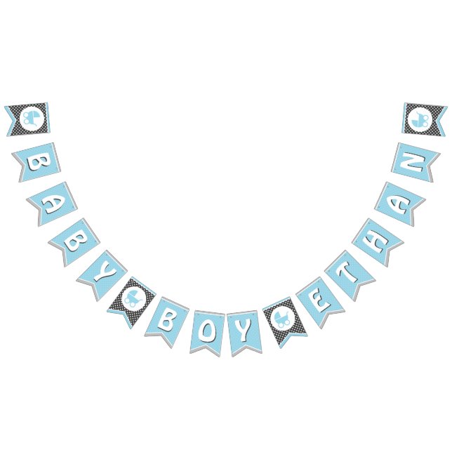 Banderines Bandera/banner de Baby Shower para bebé (Todo)