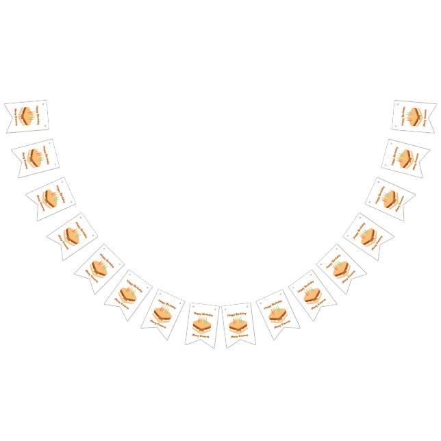 Banderines Banderín de Cumpleaños Feliz y Muchos S'mores (Todo)