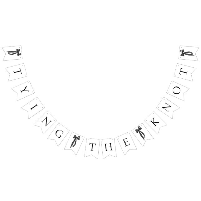 Banderines Banderín de Despedida de Soltera con Lazo Negro pa (Todo)