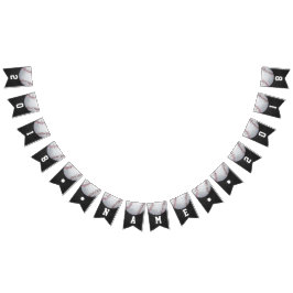 Banderines Banderín de fiesta temática de béisbol 04of12