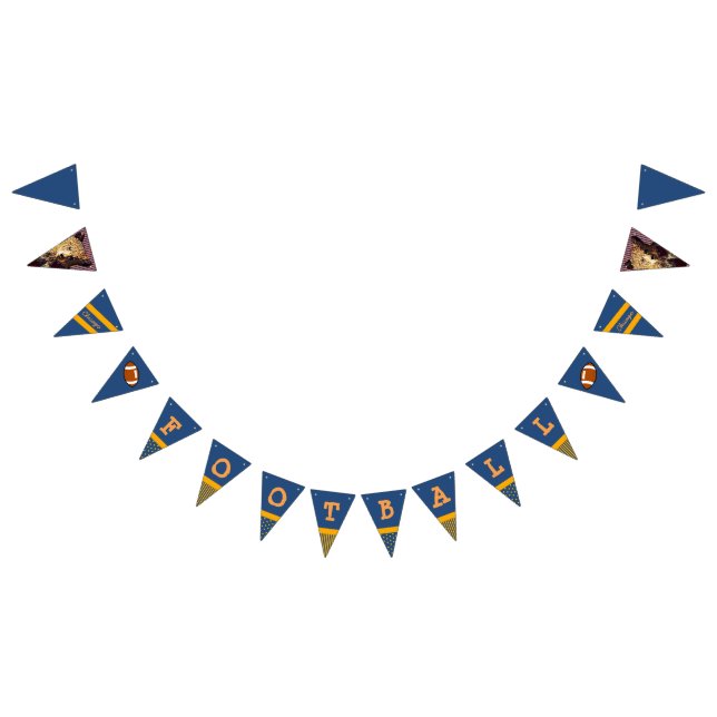 Banderines Banner azul Naranja del equipo deportivo de Chicag (Todo)