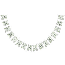 Banderines Banner Boda de los Anillos Eucalyptus y Fern