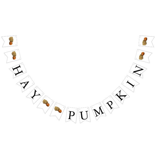 Banderines Banner de afinamiento de Hay Pumpkin (Todo)