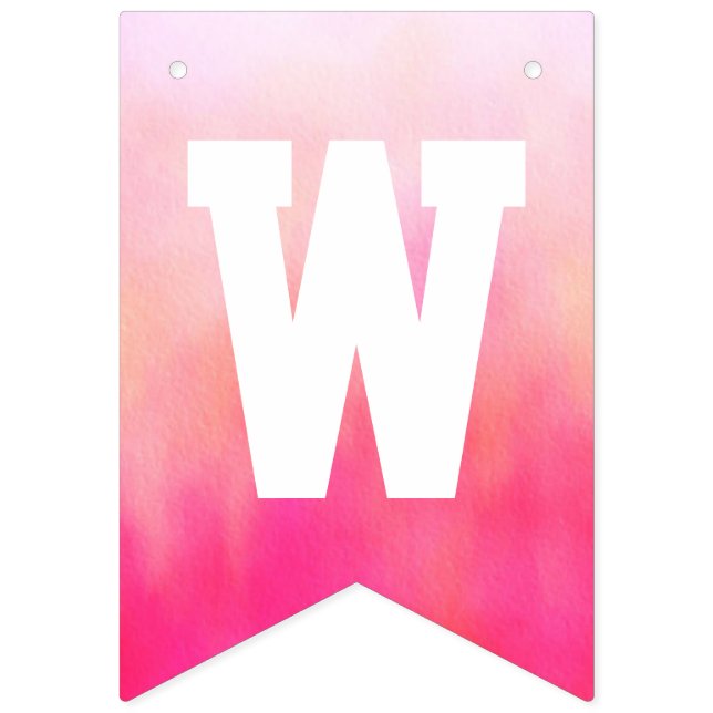 Banderines banner de agrupación de bienvenida (Primera bandera)