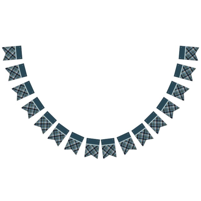 Banderines Banner de agrupamiento de Blue Tartan (Todo)