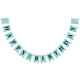 Banderines Banner de agrupamiento de cumpleaños de la bomba d