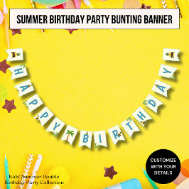 Banderines Banner de agrupamiento de Fiesta de cumpleaños inf