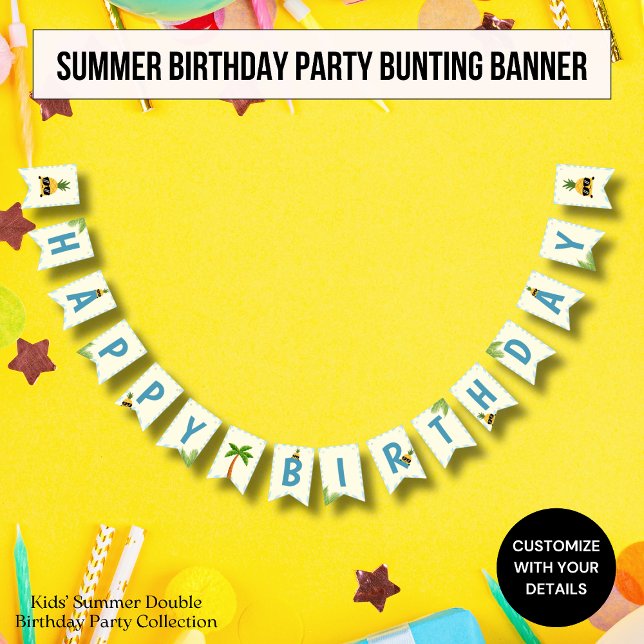 Banderines Banner de agrupamiento de Fiesta de cumpleaños inf (Subido por el creador)