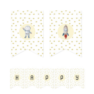 Banderines Banner de agrupamiento de fiestas con temática esp