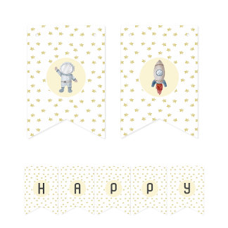 Banderines Banner de agrupamiento de fiestas con temática esp