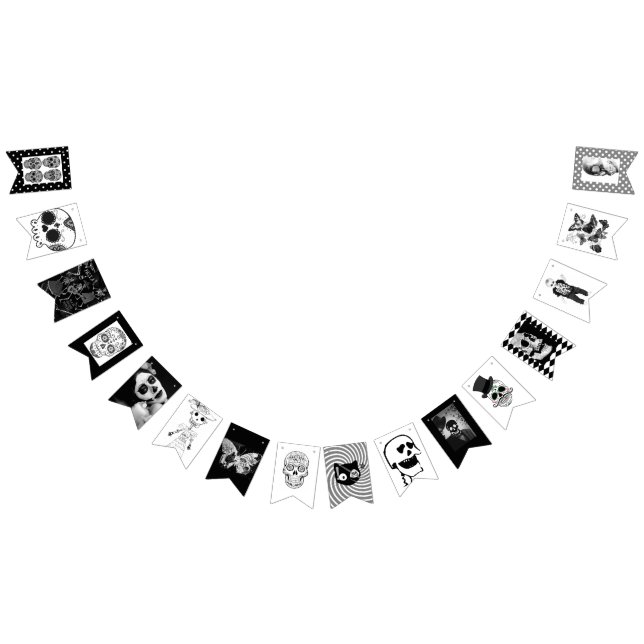 Banderines Banner de agrupamiento del DÍA DE LA MUERTE FIESTA (Todo)