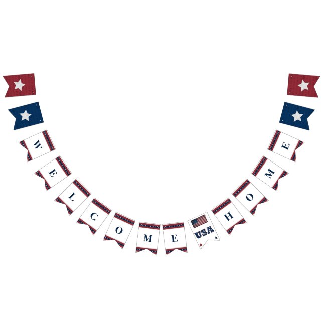 Banderines banner de alijo militar de bienvenida (Todo)