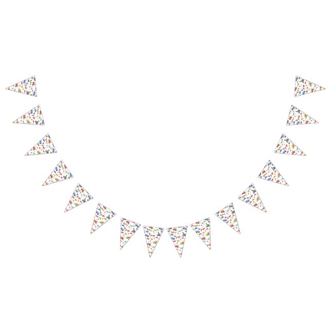 Banderines Banner de amarre blanco (Todo)