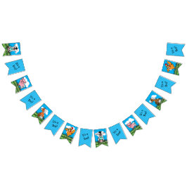 Banderines Banner de Baby Shower con temas de animales de gra