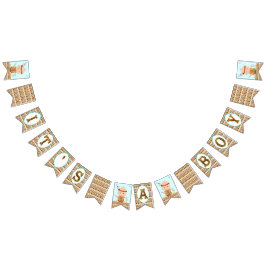 Banderines Banner de Baby Shower de la tribu Boho