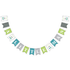 Banderines Banner de Baby Shower de Little Man