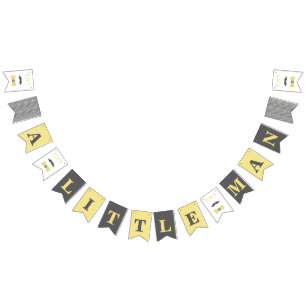 Banderines Banner de Baby Shower de Little Man