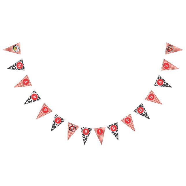 Banderines Banner de banner de cumpleaños feliz de la granja  (Todo)