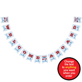 Banderines Banner de bienvenida Aboard