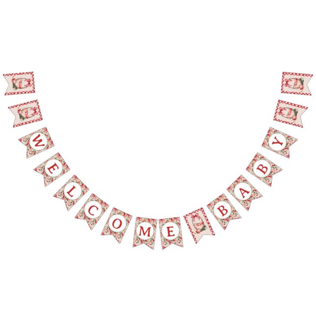 Banderines Banner de bienvenida Baby Shower para Apple Orchar (Todo)