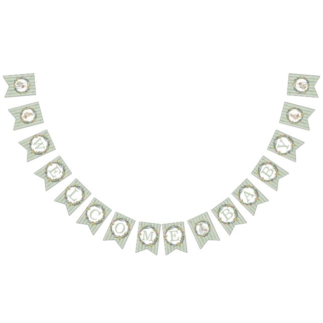 Banderines Banner de "Bienvenida Bebé" de Merry Little Baby S (Todo)