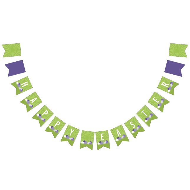 Banderines Banner de bollería ultra violeta y verde feliz de  (Todo)
