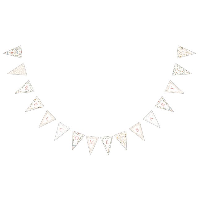 Banderines Banner de Bunting - Bebé de bienvenida (Todo)