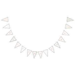 Banderines Banner de Bunting - Bebé de bienvenida