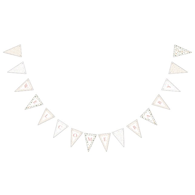 Banderines Banner de Bunting - Bebé de bienvenida (Todo)